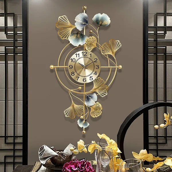 Amhomedecor_Analog_107_cm_X_57_cm_Wall_Clock_(Multicolor,_Without_Glass,_Standard)