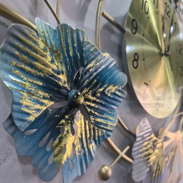 AM_Home_Decor_Grey_Metal_Wall_Clock_Decorative_Iron_Metal_Hanging_Wall_Clock_for_Farm_House/Living_Room/Bedroom/Hall/Dining_Hall_(36_X_1_X_21_Inch)