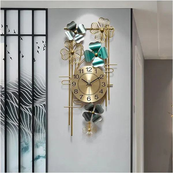 Am_Home_Decor_Time_Decorative_Iron_Metal_Hanging_Wall_Clock_for_Farm_House_/_Living_Room_/_Bedroom_/_Hall_/_Dining_Hall_(36_x_1_x_21_Inch)