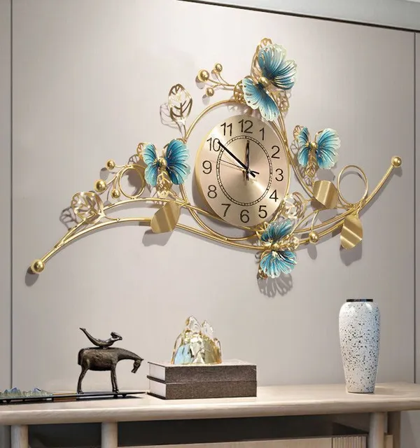 Amhomedecor_Analog_51_cm_X_99_cm_Wall_Clock_(Multicolor,_Without_Glass,_Standard)