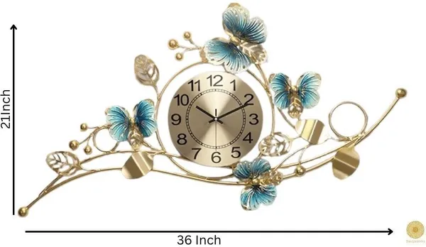 Amhomedecor_Analog_51_cm_X_99_cm_Wall_Clock_(Multicolor,_Without_Glass,_Standard)