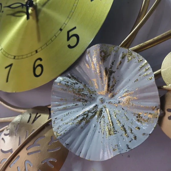 AM_Home_Decor_Floral_Metal_Hanging_Wall_Clock_for_Farm_House/Living_Room/Bedroom/Hall/Dining_Hall_(36_X_1_X_21_Inch)