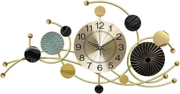 AM_Home_Decor__Premium_Metal_Wall_Clock_Circular_Decorative_Wall_Clocks_for_Hotel_Wall_Decor|Wall_Clock_(37x18_inch)