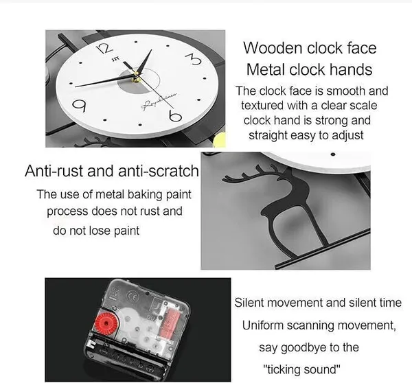 Amhomedecor_Analog_43_cm_X_76_cm_Wall_Clock_(Multicolor,_Gold,_Without_Glass,_DIY_Clocks)