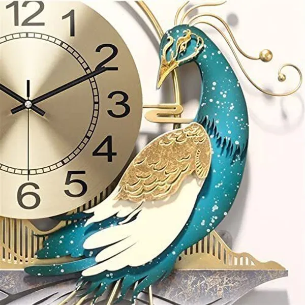 Amhomedecor_Analog_93_cm_X_60_cm_Wall_Clock_(Gold,_Without_Glass,_Standard)