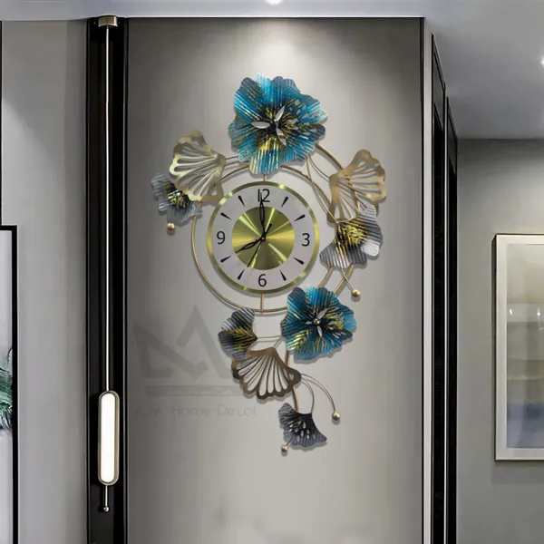 Amhomedecor_Analog_82_cm_X_51_cm_Wall_Clock_(White,_Grey,_Without_Glass,_Standard)
