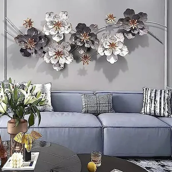 A_Four_Creation_Metal_Wall_Decor_for_Living_Room_Wall_Art_for_Home_Decor_Floral_Wall_Art_(Multicolor)