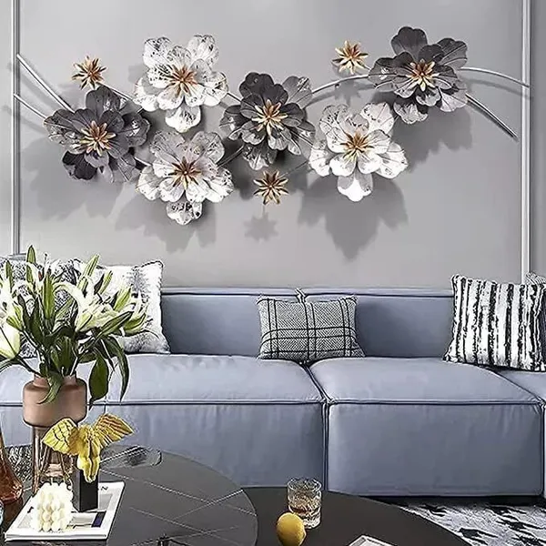 A_Four_Creation_Metal_Wall_Decor_for_Living_Room_Wall_Art_for_Home_Decor_Floral_Wall_Art_(Multicolor)
