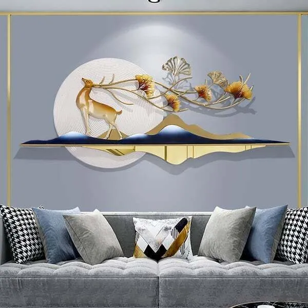 Amhomedecor_Dear_Premium_Vertical_Metal_Wall_Decor_3D_Art_Wall_(48_inch_X_24_inch,_)_For_Home_Decoration,_Living_Room,_Bedroom,Entryway)