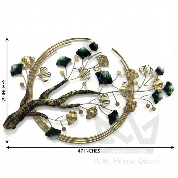 AM_HOME_DECORᵀᴹ_Luxury_Tree_Wall_Art_Decorative_for_Farm_House/Living_Room/Bedroom/Hall/Dining_Hall_Decoration_with_Antique_Design_&_Glossy_Finish_(51_X_1_X_36_Inch)