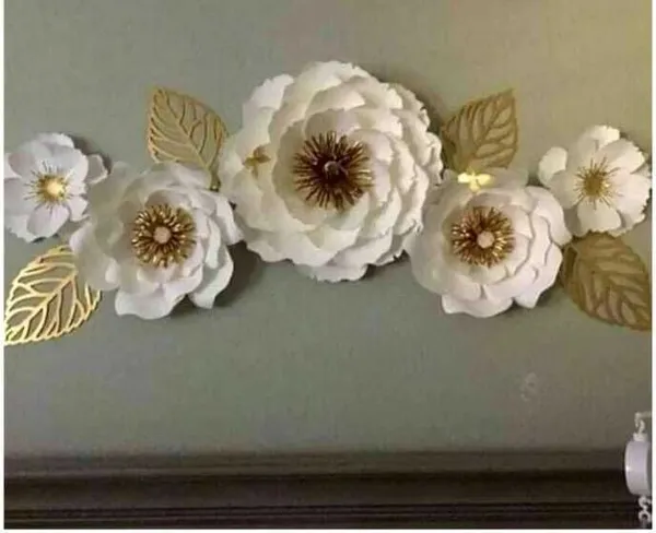 AM_HOME_DECORᵀᴹ_Luxury_Rose_Floral_Wall_Art_Decorative_for_Farm_House/Living_Room/Bedroom/Hall/Dining_Hall_Decoration_with_Antique_Design_&_Glossy_Finish_(48_X_2_X_23_Inch)