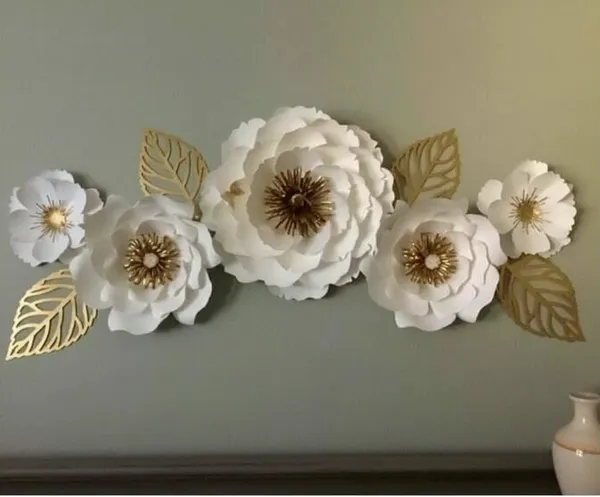 AM_HOME_DECORᵀᴹ_Luxury_Rose_Floral_Wall_Art_Decorative_for_Farm_House/Living_Room/Bedroom/Hall/Dining_Hall_Decoration_with_Antique_Design_&_Glossy_Finish_(48_X_2_X_23_Inch)
