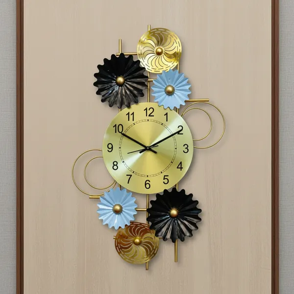 Amhomedecor_Analog_81.3_cm_X_20_cm_Wall_Clock_(Multicolor,_With_Glass,_Standard)