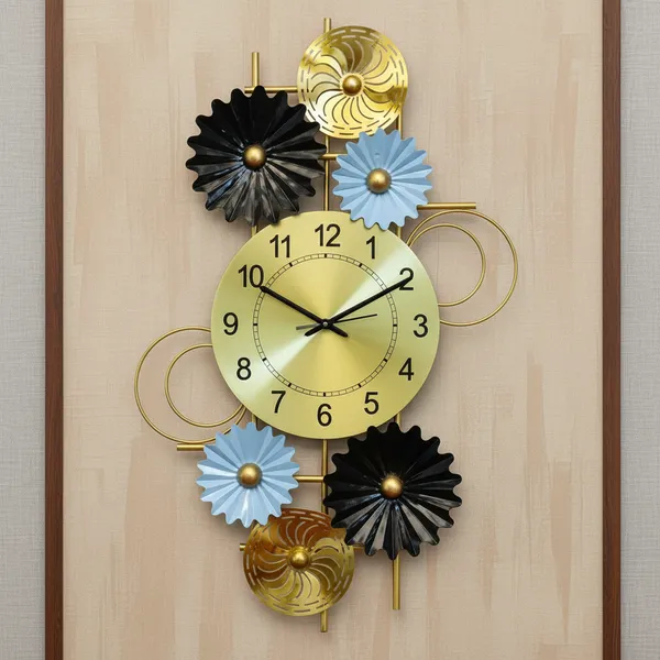 Amhomedecor_Analog_81.3_cm_X_20_cm_Wall_Clock_(Multicolor,_With_Glass,_Standard)