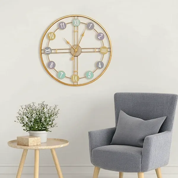 Amhomedecor_Analog_81.3_cm_X_20_cm_Wall_Clock_(Multicolor,_With_Glass,_Standard)