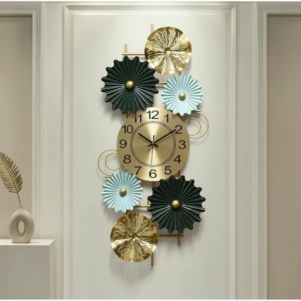 Amhomedecor_Analog_81.3_cm_X_20_cm_Wall_Clock_(Multicolor,_With_Glass,_Standard)