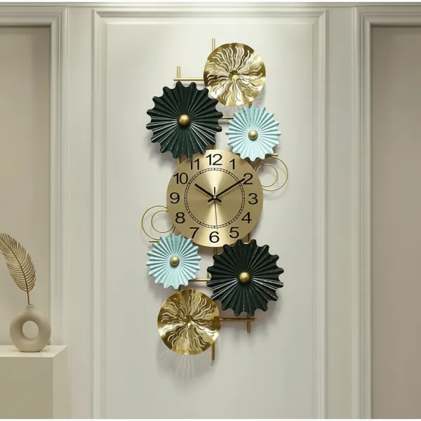 Amhomedecor_Analog_81.3_cm_X_20_cm_Wall_Clock_(Multicolor,_With_Glass,_Standard)