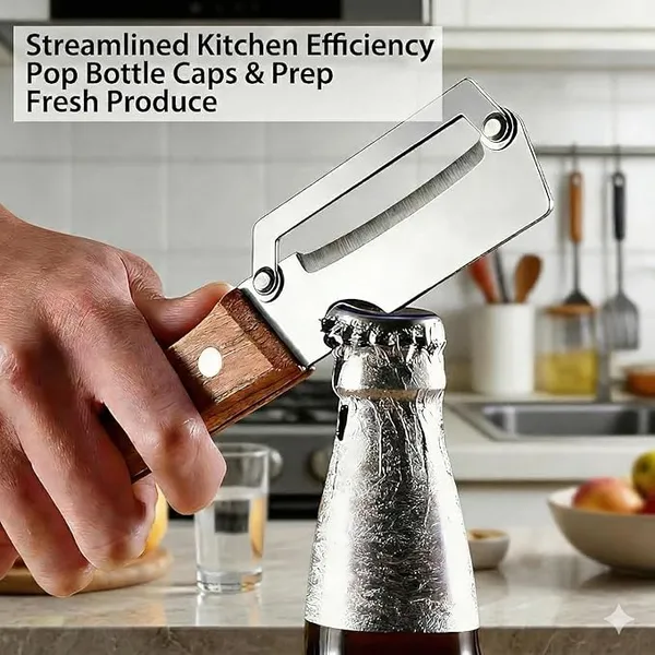 2-in-1_Vegetable_Peeler_with_Wooden_Handle,_Premium_Stainless_Steel_Peeler_with_Built-in_Bottle_Opener,_Multifunctional_Kitchen_Tool