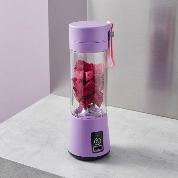 Purple_Plastic_Portable_Usb_Rechargeable_Personal_Blender_Bottle
