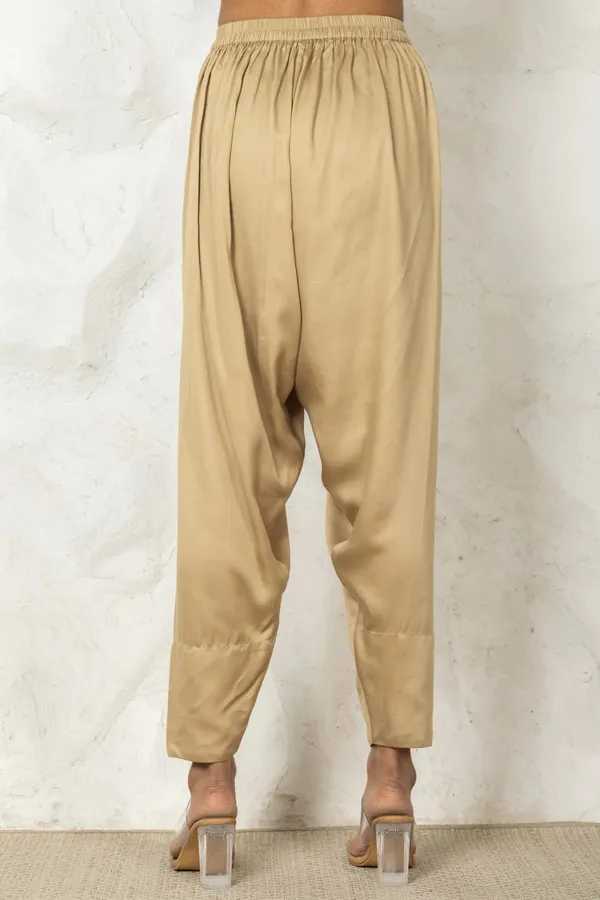 Beige_Modal_Satin_Salwar_For_Women
