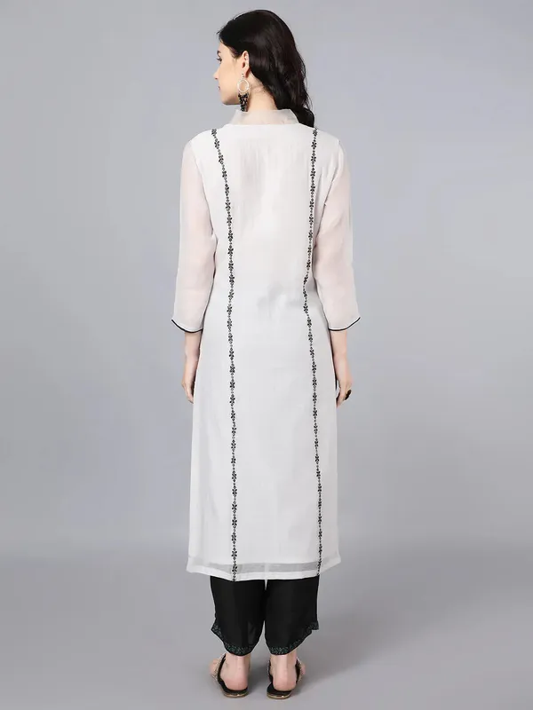 Ice_Blue_Silk_Chanderi_Resham_Badla_Embroidered_Kurta_For_Women