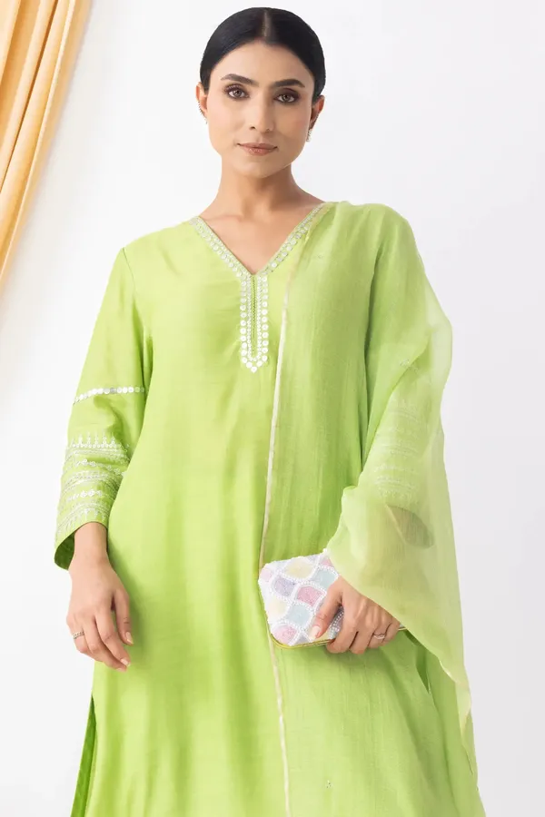Light_Green_Kota_Mukaish_Dupatta_For_Women