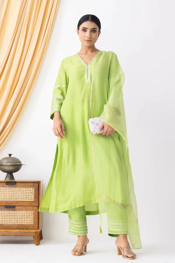 Light_Green_Kota_Mukaish_Dupatta_For_Women