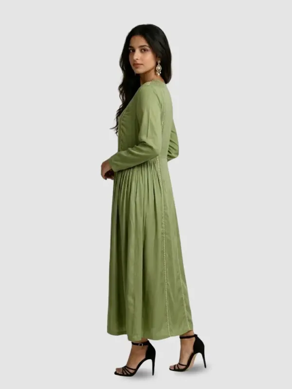 Green_Bamberg_Silk_Dress_For_Women
