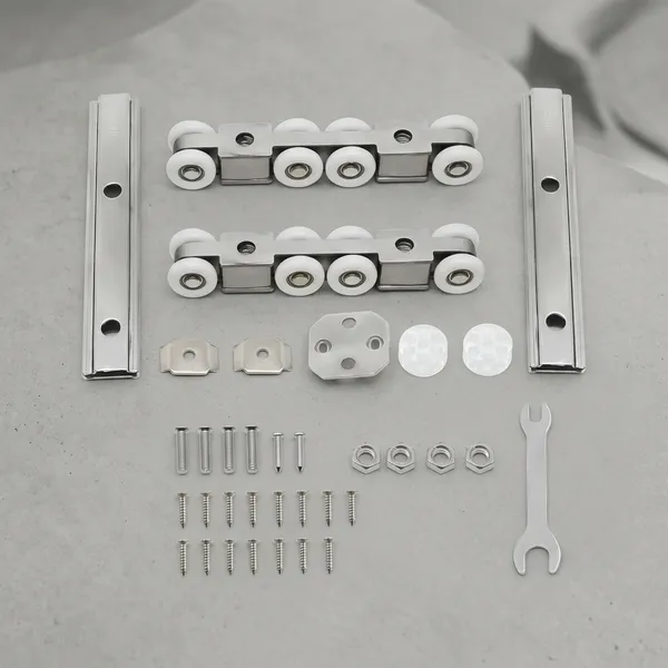 Ms_Silver_Roller_Assembly_Sliding_Door_Hardware_Kit