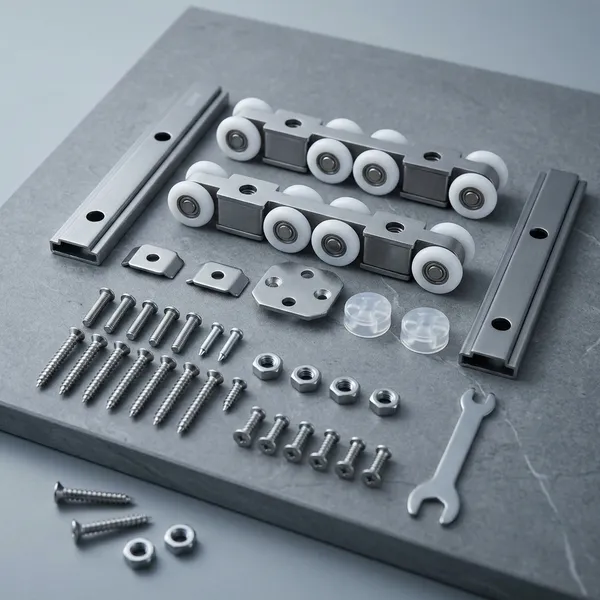 Ms_Silver_Roller_Assembly_Sliding_Door_Hardware_Kit