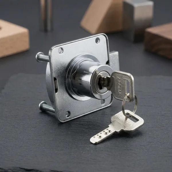 Ms_Chrome_Finish_Cam_Silver_Drawer_Lock_-_Pack_of_2