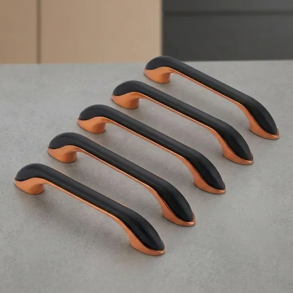 Zinc_Modern_Two-Tone_Ergonomic_Black_Cabinet_Handle_-_Pack_of_5