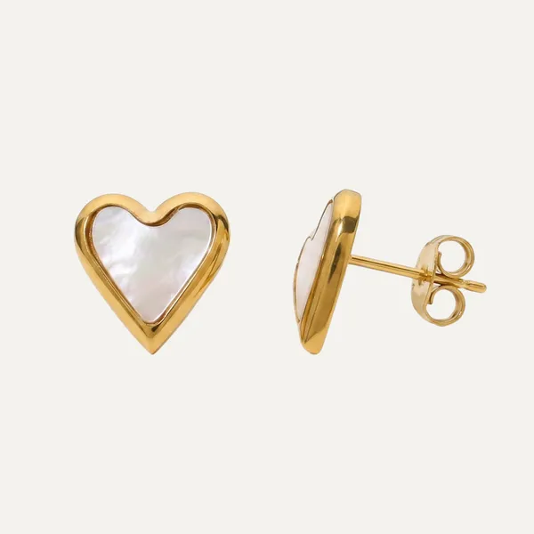 Gold_Steel_Heart_Shell_Inlay_Stud_Earrings_For_Women