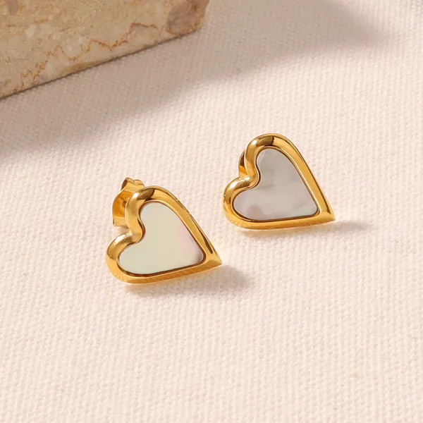 Gold_Steel_Heart_Shell_Inlay_Stud_Earrings_For_Women