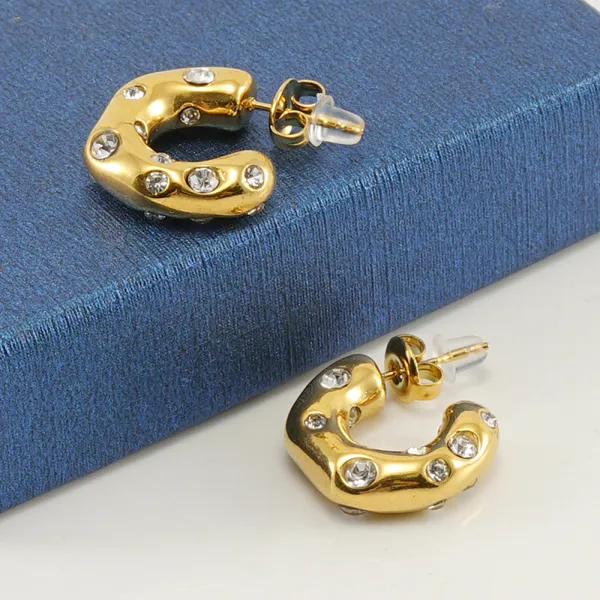Gold_Steel_Zircon_Hoop_Earrings_For_Women