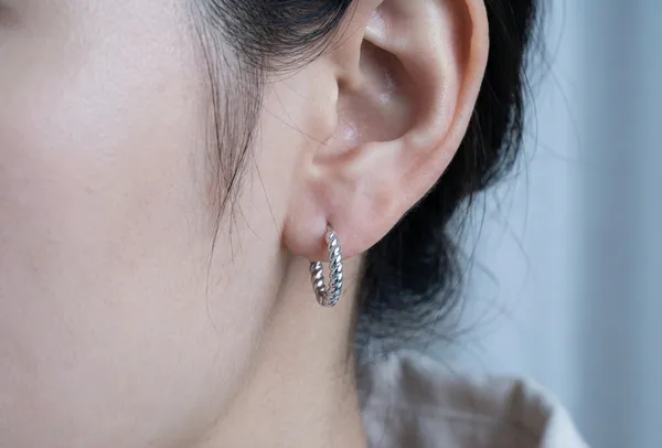 Silver_Steel_Twisted_Huggie_Hoop_Earrings_For_Women
