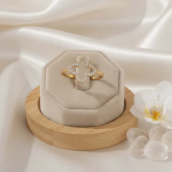 Gold_Steel_Floral_Crystal_Ring_For_Women