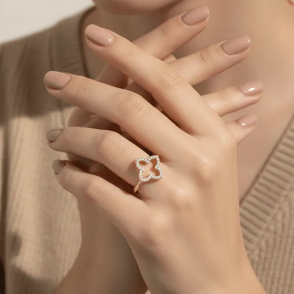 Gold_Steel_Floral_Crystal_Ring_For_Women