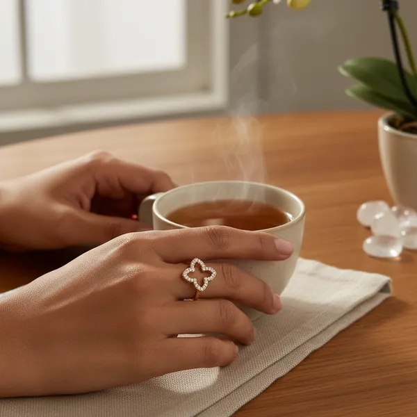 Gold_Steel_Floral_Crystal_Ring_For_Women