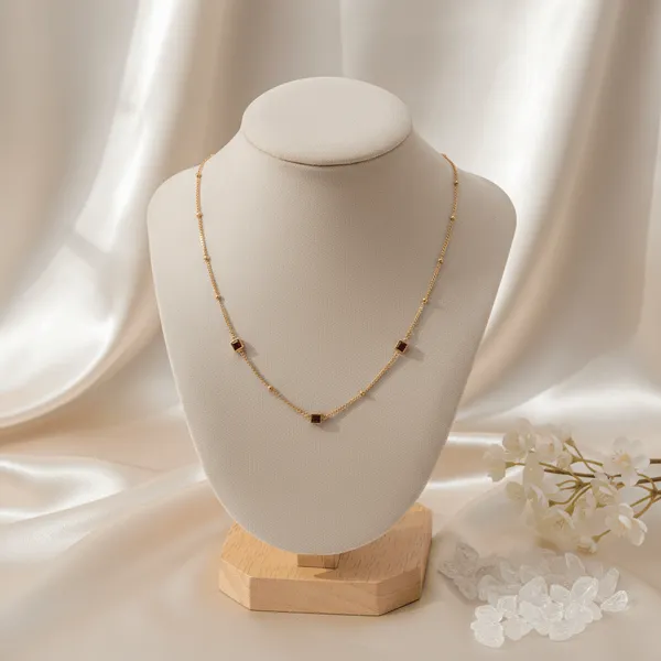 Gold_Steel_Ruby_Stone_Accent_Chain_Necklace_For_Women