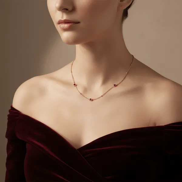Gold_Steel_Ruby_Stone_Accent_Chain_Necklace_For_Women