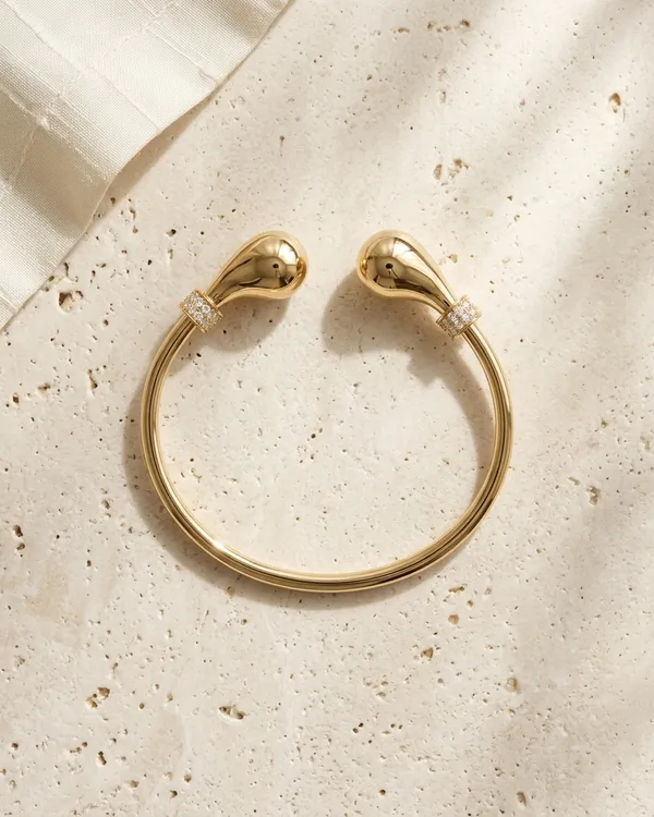 Gold_Steel_Dual_Curve_Crystal_Cuff_Bracelet_For_Women