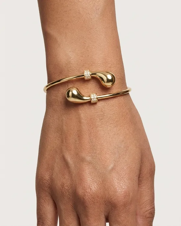 Gold_Steel_Dual_Curve_Crystal_Cuff_Bracelet_For_Women