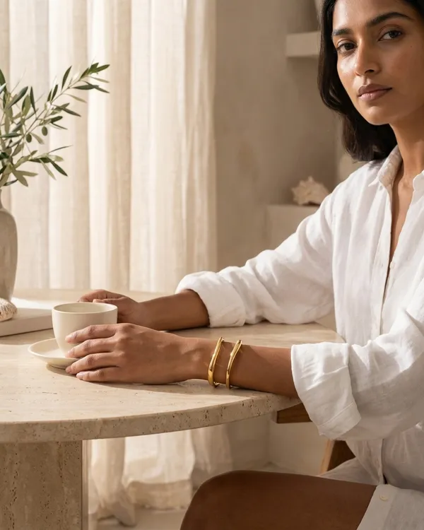 Gold_Steel_Dual_Band_Curve_Cuff_Bracelet_For_Women
