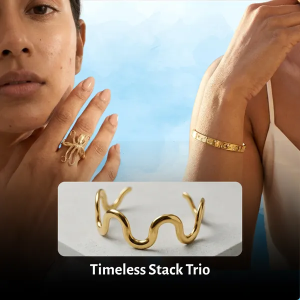 Gold_Steel_Wave_Jewellery_Set_For_Women