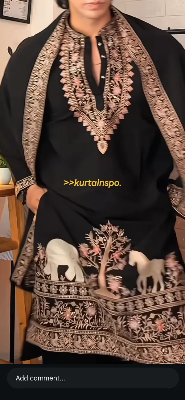 Black_Rao_Sahab_Embroidered_Designer_Kurta_With_Dupatta