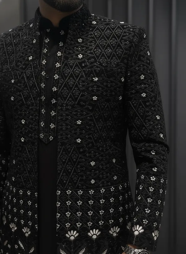Black_Open_Jodhpuri_Thread_Work_For_Men