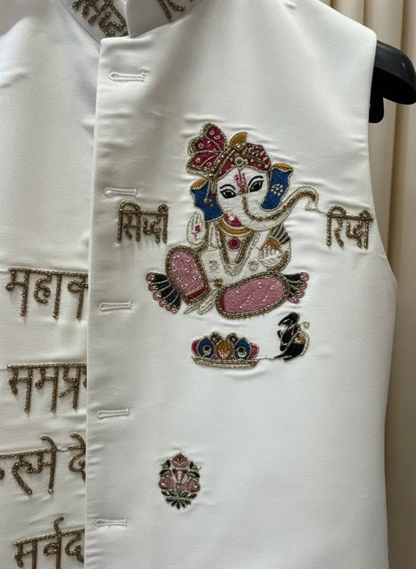 Handwork_Ganpati_Nehru_Jacket_Waistcoat_For_Kurtas