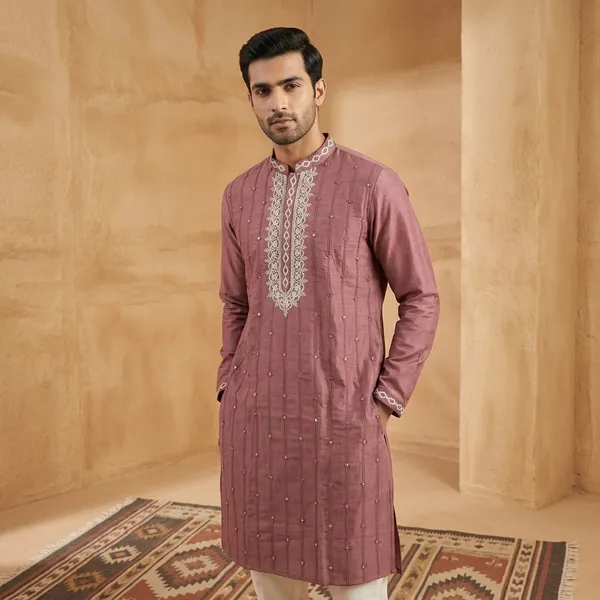 Onion_Real_Threadwork_Mirror_Kurta_For_Men