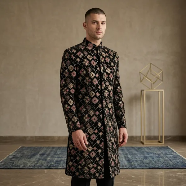 Multicolor_Indowestern_For_Men